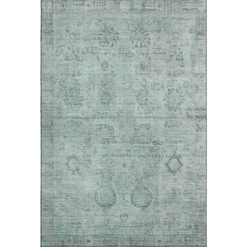 Addison Mayfield Teal AMF1769 - 8ft. Round Rug