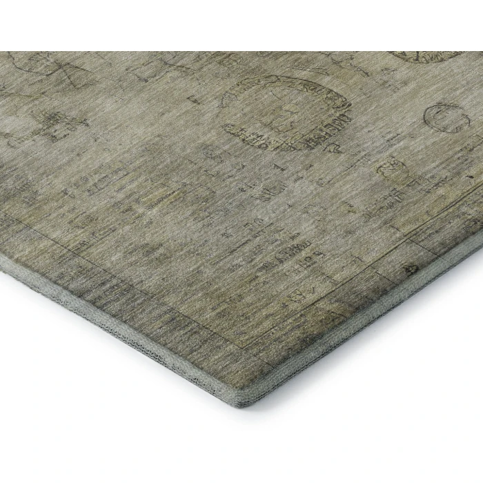 Addison Mayfield Brown AMF1769 - 8ft. Round Rug