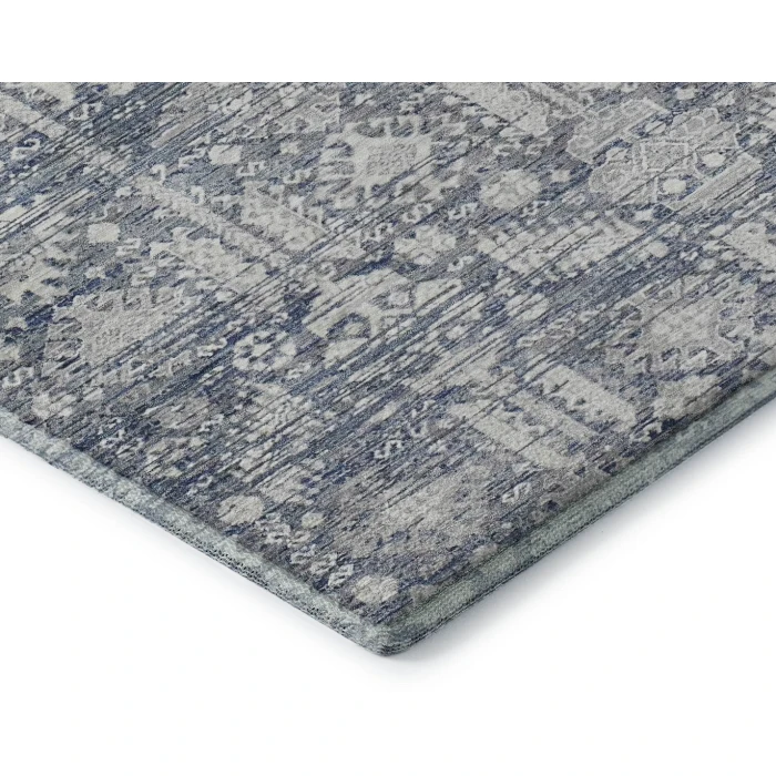 Addison Mayfield Blue AMF1771 - 8ft. Round Rug