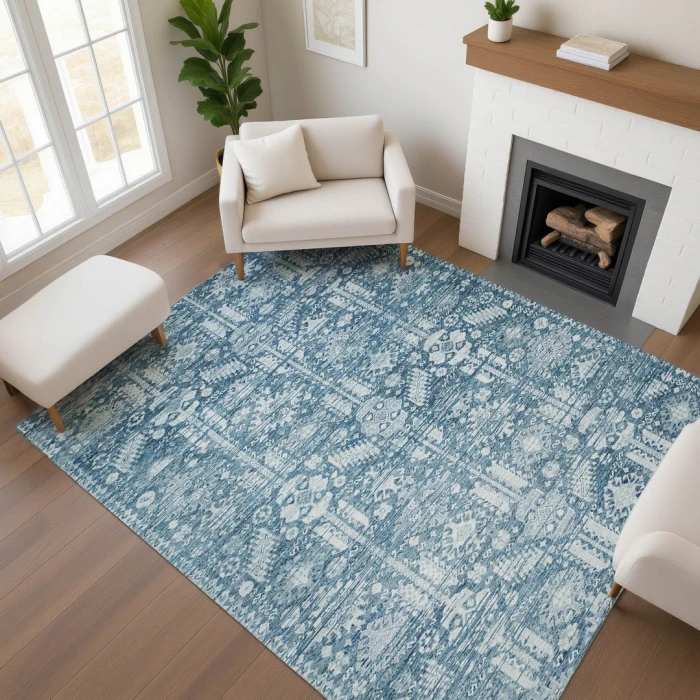 Addison Mayfield Blue AMF1771 2ft. 3in. x 7ft. 6in. Rect. Rug
