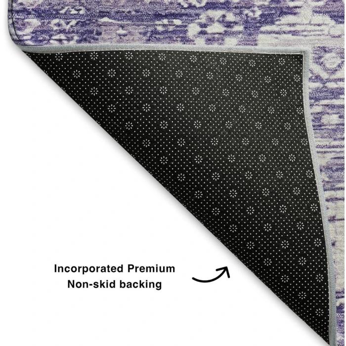 Addison Mayfield Purple AMF1771 - 8ft. Round Rug