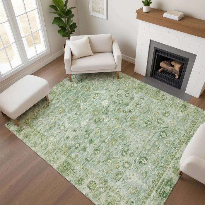 Addison Mayfield Green AMF1772 2ft. 3in. x 7ft. 6in. Rect. Rug