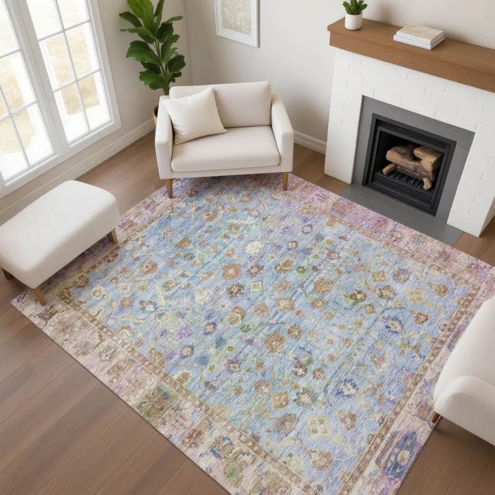 Addison Mayfield Blue AMF1772 2ft. 3in. x 7ft. 6in. Rect. Rug