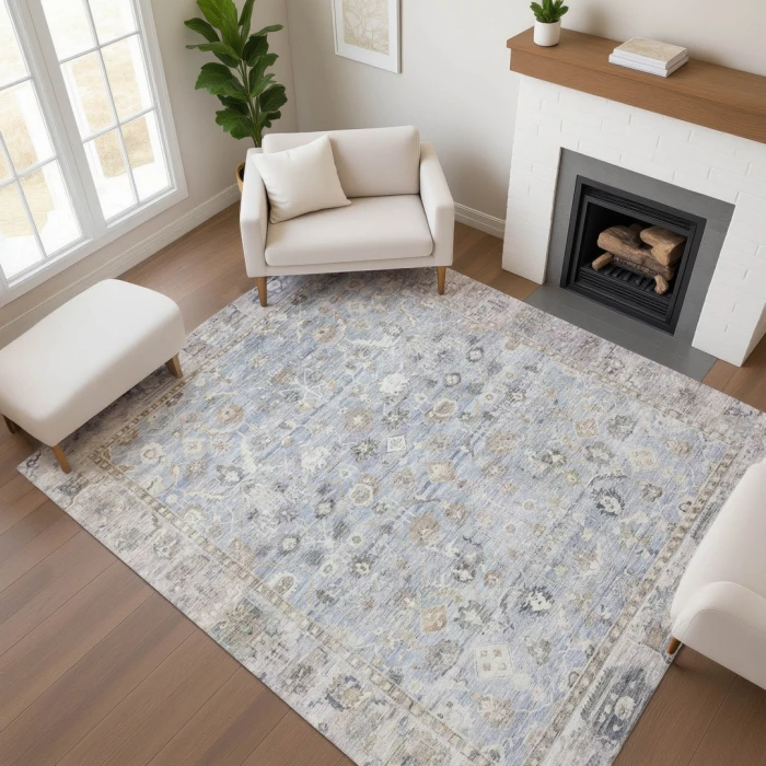 Addison Mayfield Blue AMF1772 2ft. 3in. x 7ft. 6in. Rect. Rug