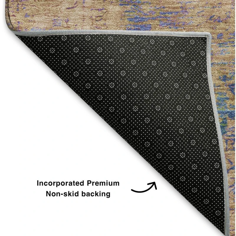 Addison Mayfield Blue AMF1773 - 8ft. Round Rug