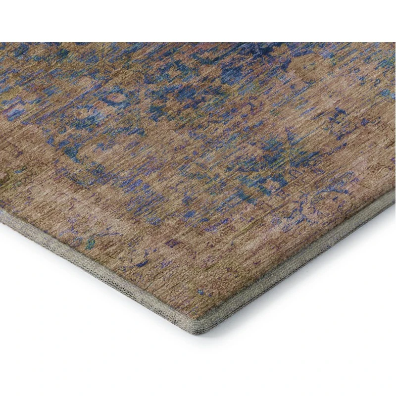 Addison Mayfield Blue AMF1773 - 8ft. Round Rug