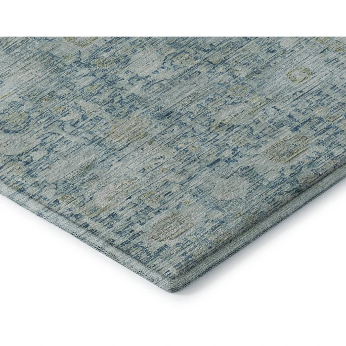 Addison Mayfield Blue AMF1774 - 8ft. Round Rug