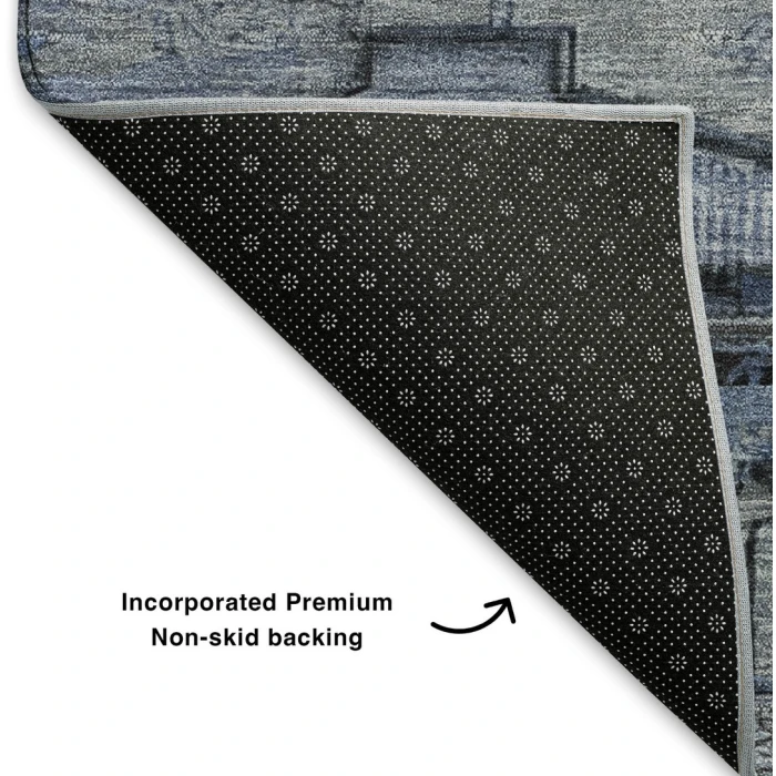 Addison Mayfield Blue AMF1776 - 8ft. Round Rug