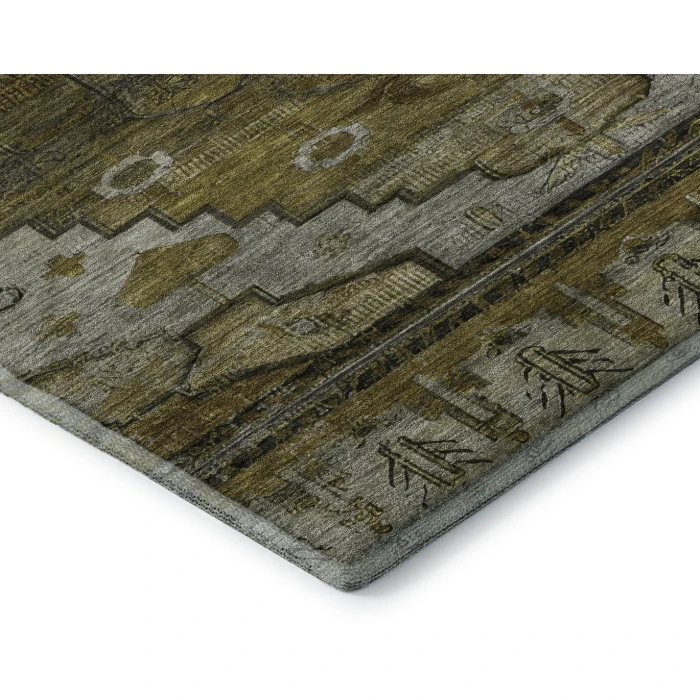 Addison Mayfield Brown AMF1776 - 8ft. Round Rug