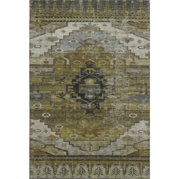 Addison Mayfield Brown AMF1776 - 8ft. Round Rug