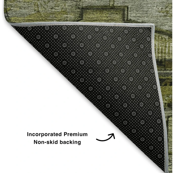 Addison Mayfield Green AMF1776 2ft. 3in. x 7ft. 6in. Rect. Rug
