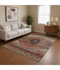 Addison Mayfield Orange AMF1776 - 8ft. Round Rug