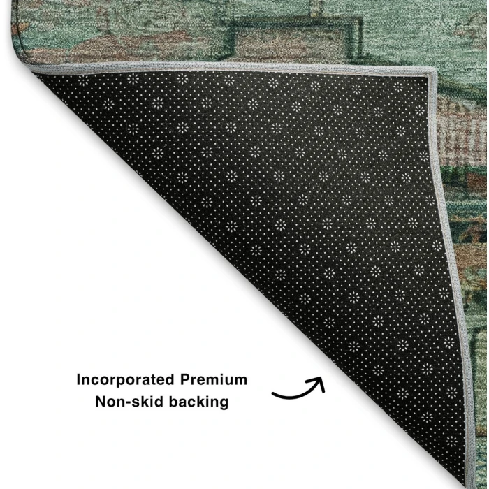 Addison Mayfield Teal AMF1776 8ft. x 10ft. Rect. Rug