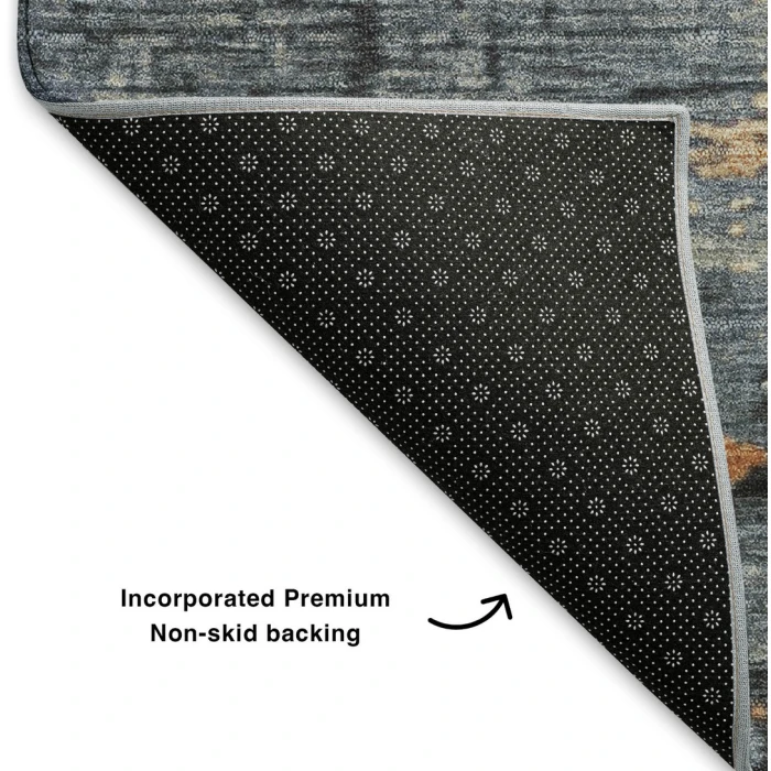 Addison Mayfield Blue AMF1777 - 8ft. Round Rug