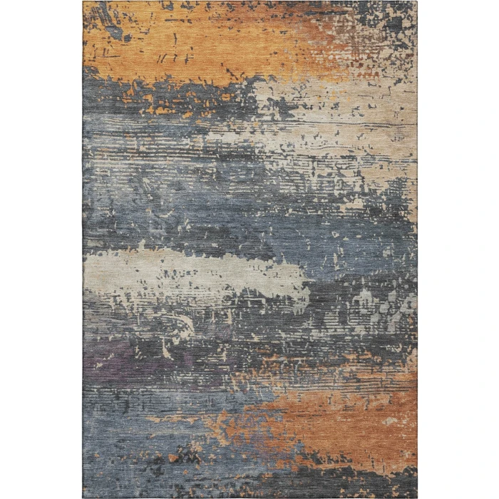 Addison Mayfield Blue AMF1777 - 8ft. Round Rug