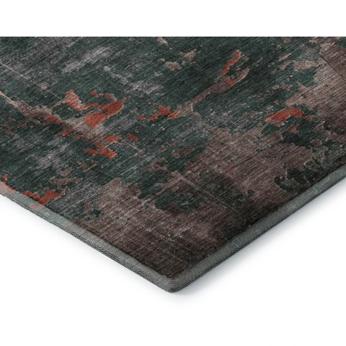 Addison Mayfield Orange AMF1780 - 8ft. Round Rug