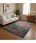 Addison Mayfield Orange AMF1780 - 8ft. Round Rug