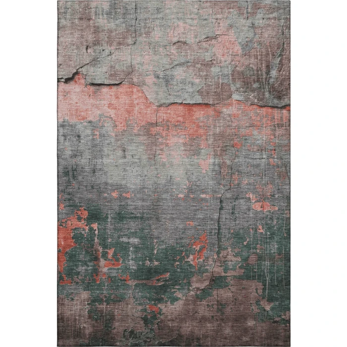 Addison Mayfield Orange AMF1780 - 8ft. Round Rug