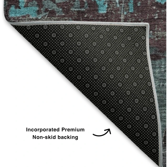 Addison Mayfield Teal AMF1780 - 8ft. Round Rug