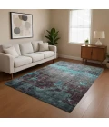 Addison Mayfield Teal AMF1780 - 8ft. Round Rug