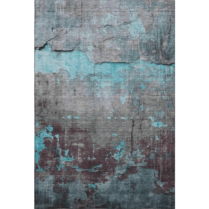Addison Mayfield Teal AMF1780 - 8ft. Round Rug