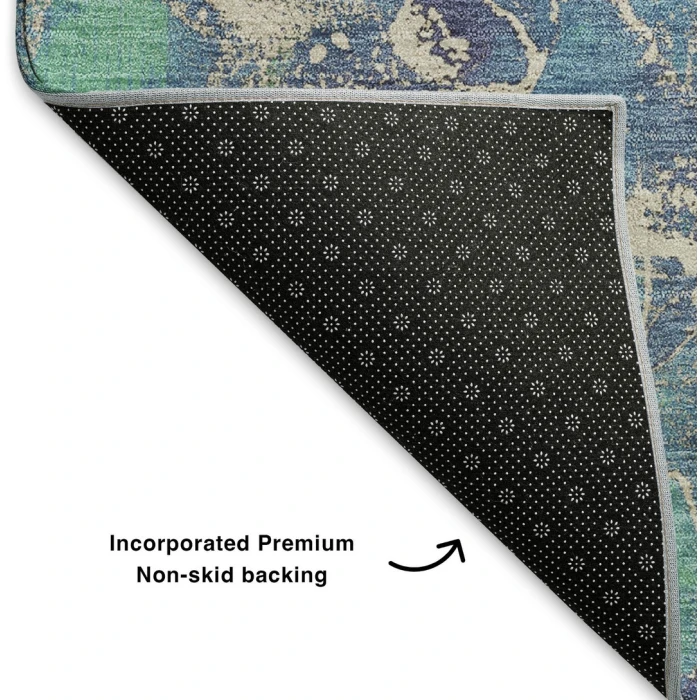 Addison Mayfield Blue AMF1782 2ft. 3in. x 7ft. 6in. Rect. Rug