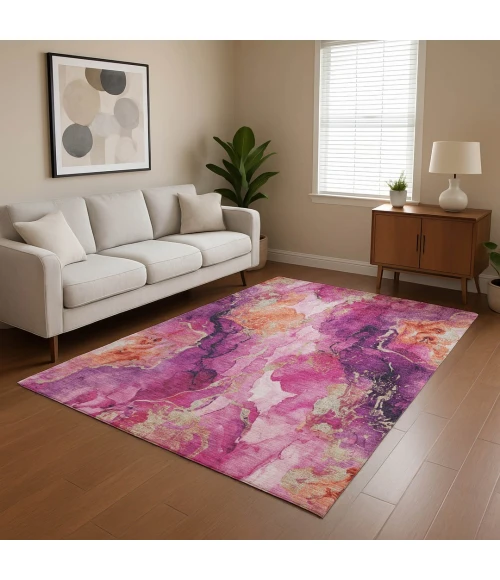 Addison Mayfield Red AMF1785 - 8ft. Round Rug