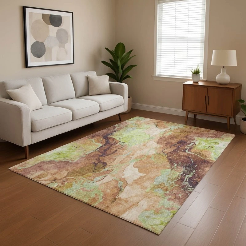 Addison Mayfield Brown AMF1785 - 8ft. Round Rug