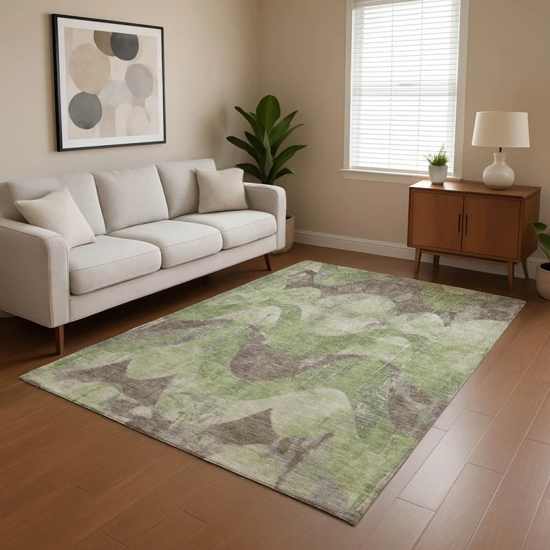 Addison Mayfield Green AMF1786 - 8ft. Round Rug