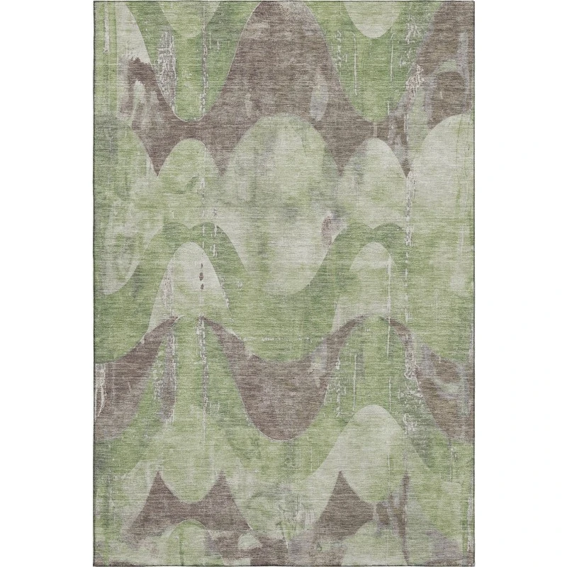 Addison Mayfield Green AMF1786 - 8ft. Round Rug