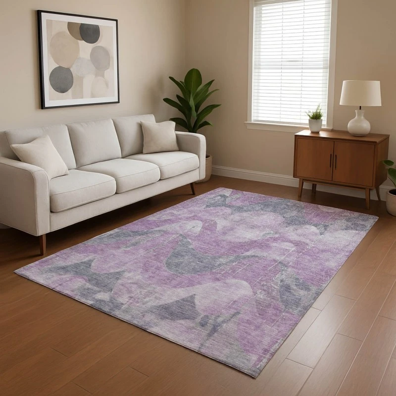 Addison Mayfield Purple AMF1786 - 8ft. Round Rug