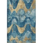 Addison Mayfield Teal AMF1786 - 8ft. Round Rug