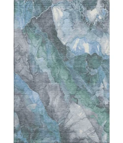 Addison Mayfield Blue AMF1787 - 8ft. Round Rug