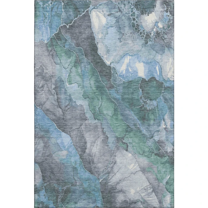 Addison Mayfield Blue AMF1787 - 8ft. Round Rug