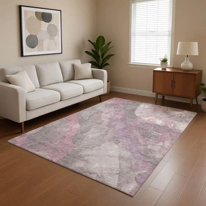 Addison Mayfield Pink AMF1787 - 8ft. Round Rug