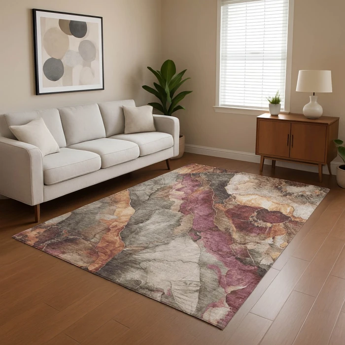 Addison Mayfield Brown AMF1787 - 8ft. Round Rug