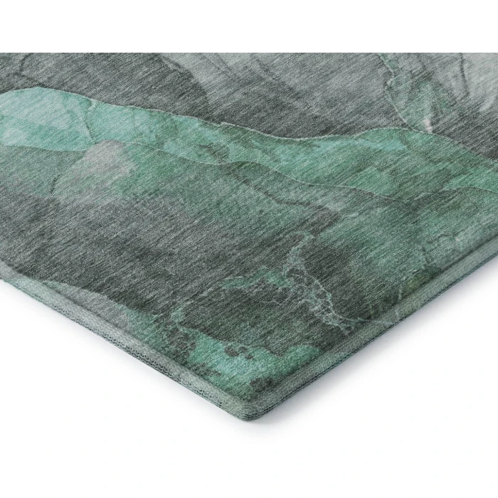 Addison Mayfield Teal AMF1787 - 8ft. Round Rug