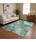 Addison Mayfield Teal AMF1787 - 8ft. Round Rug