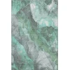 Addison Mayfield Teal AMF1787 - 8ft. Round Rug