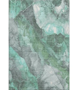 Addison Mayfield Teal AMF1787 - 8ft. Round Rug