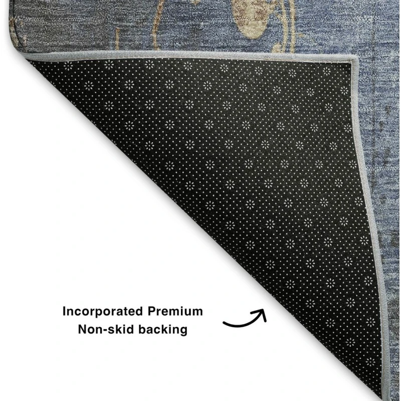 Addison Mayfield Blue AMF1788 - 8ft. Round Rug