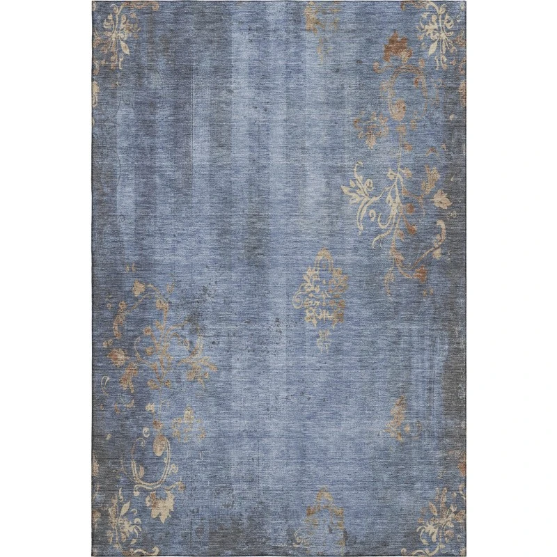 Addison Mayfield Blue AMF1788 - 8ft. Round Rug