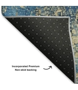 Addison Mayfield Blue AMF1789 - 8ft. Round Rug