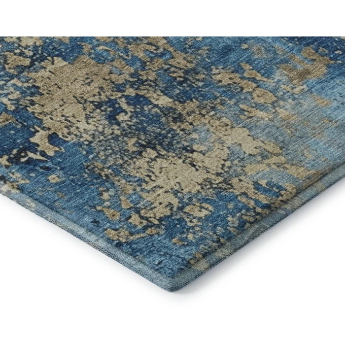 Addison Mayfield Blue AMF1789 - 8ft. Round Rug
