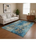 Addison Mayfield Blue AMF1789 - 8ft. Round Rug