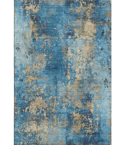 Addison Mayfield Blue AMF1789 - 8ft. Round Rug