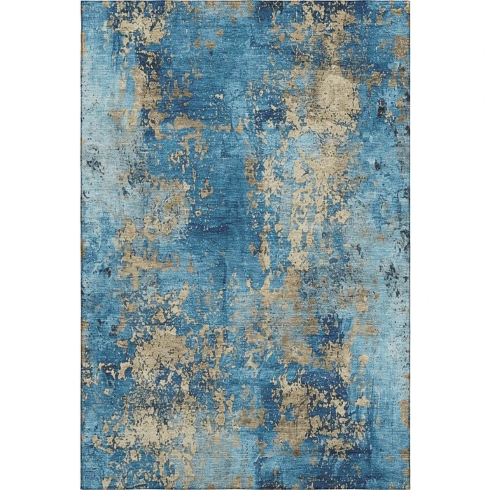Addison Mayfield Blue AMF1789 - 8ft. Round Rug