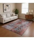 Addison Mayfield Orange AMF1789 - 8ft. Round Rug