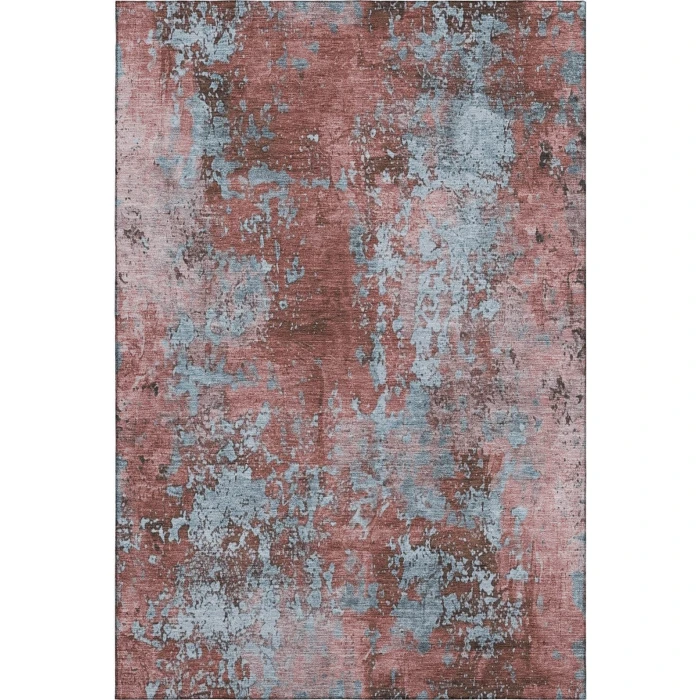 Addison Mayfield Orange AMF1789 - 8ft. Round Rug