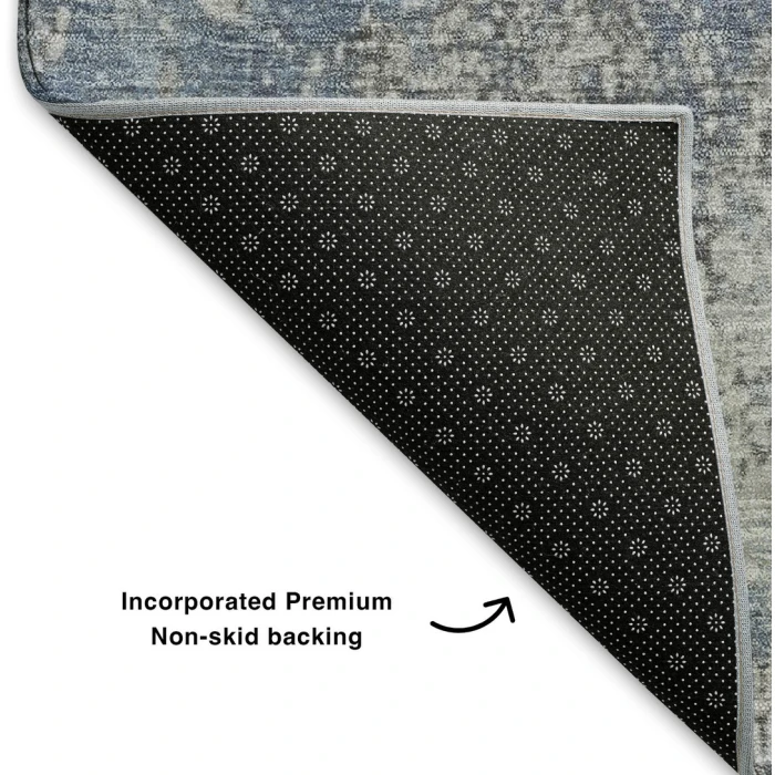 Addison Mayfield Blue AMF1789 - 8ft. Round Rug
